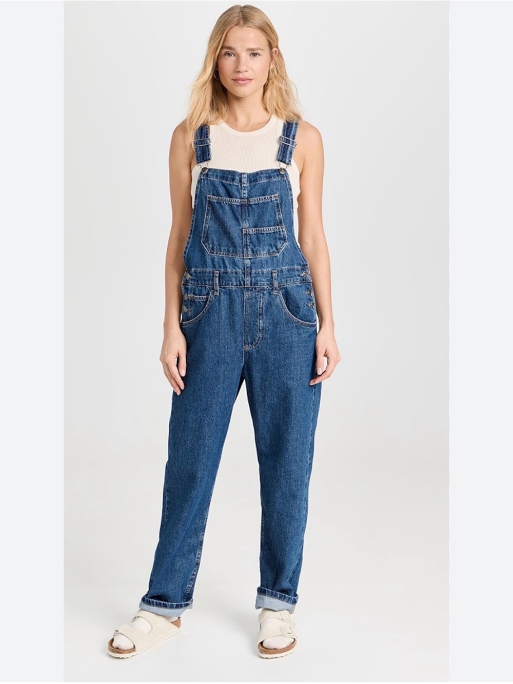 We The Free Women’s Blue Denim Overalls
